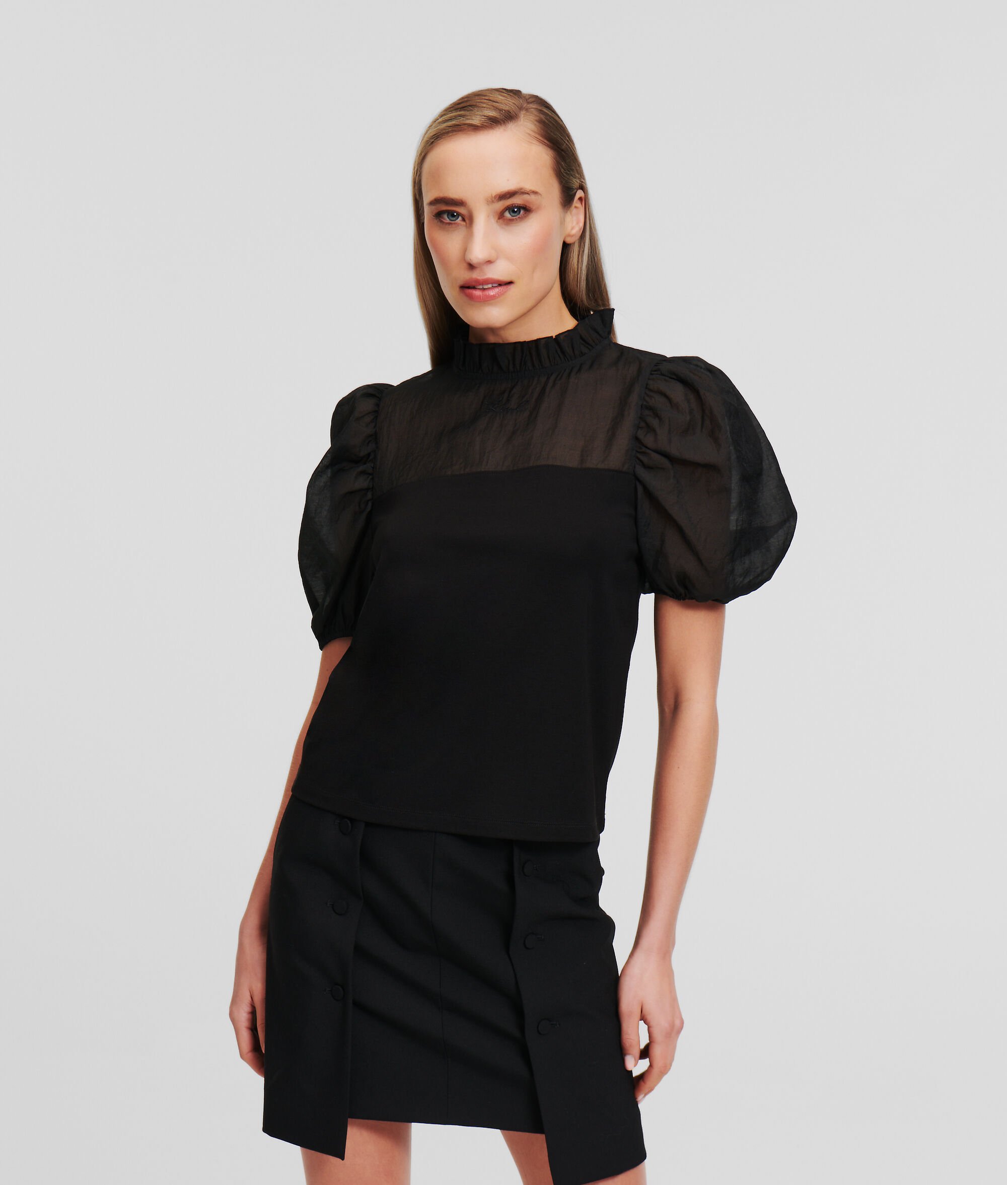 (image for) First-Class Organza Panelled Top